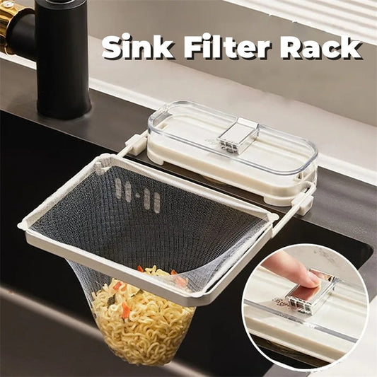 Kitchen Sink Filter Rack Suction Cup Disposable Leftover Leftovers Filter Pocket Kitchen Garbage Drain Rack Sink Strainer Kitchen Gadgets ShopWithASmile7.com