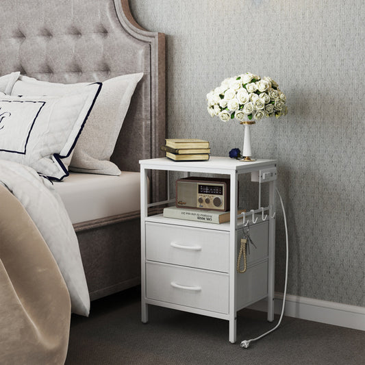 Bedside Table With Charging