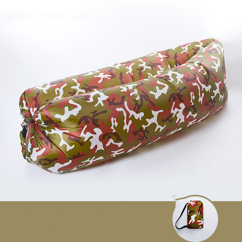 Camping Air Folding Lunch Break Net Celebrity Inflatable Mattress Lazy Sofa Recliner Single Portable Outdoor