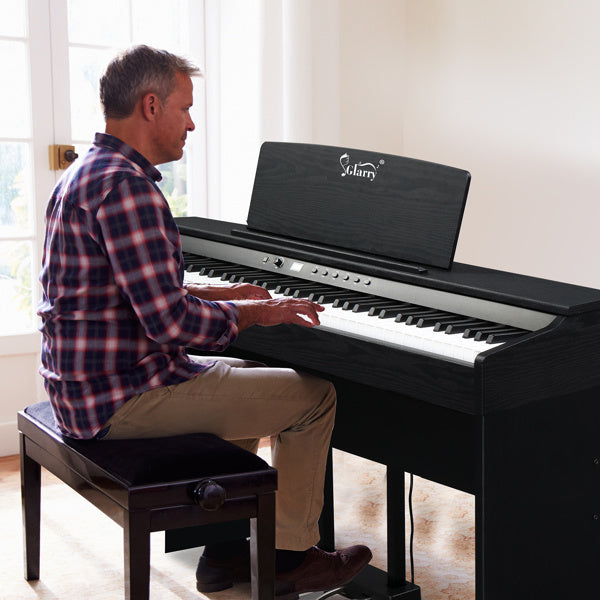 88 Key Standard Heavy Hammer Keyboard, Upright Black Electric Piano, AM Not Sold