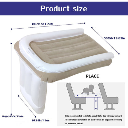 Amazon Baby Inflatable Mattress Rear Folding Car Mat Outdoor Travel Thickened Flocking Air Cushion