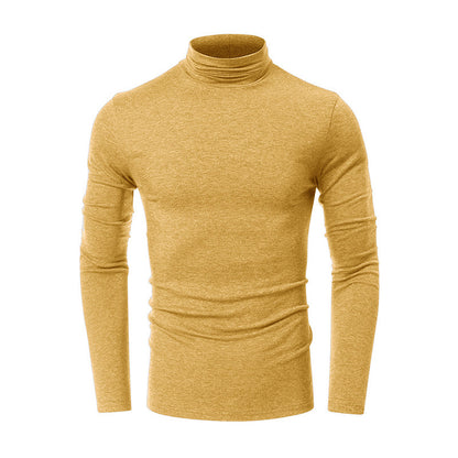 Turtleneck Men's European And American Long Sleeve T-Shirt