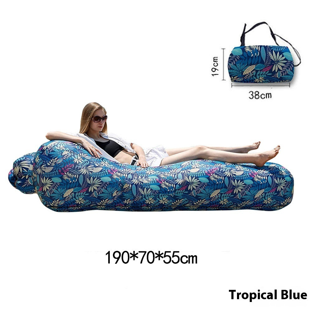 Outdoor Inflatable Sofa Amphibious Single Portable Air Cushion Camping Music Festival Air Mattress