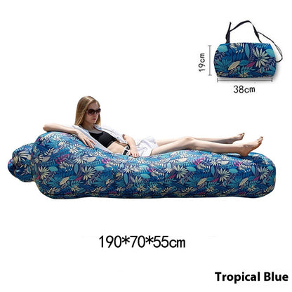 Outdoor Inflatable Sofa Amphibious Single Portable Air Cushion Camping Music Festival Air Mattress