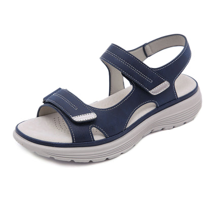 Sports Style Wedge Lightweight Velcro Plus Size Slippers Women