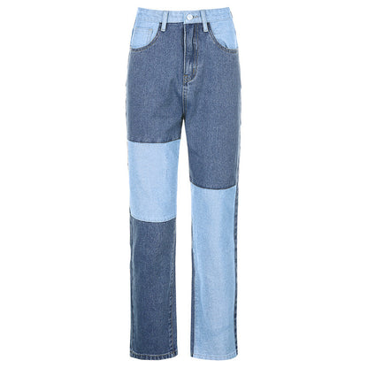 High-waist Straight-leg Pants Women's Casual Trousers