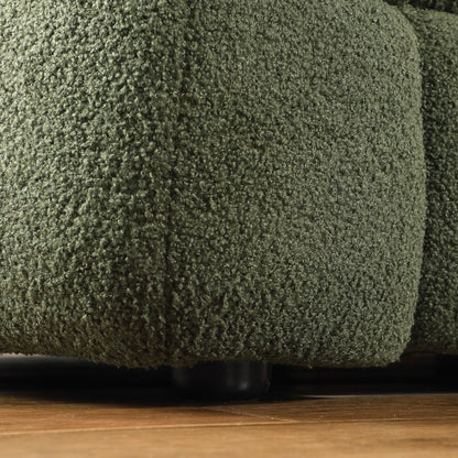 62.2length ,35.83 Deepth ,human Body Structure For USA People, Marshmallow Sofa,boucle Sofa ,BLACK Color, 2 Seater