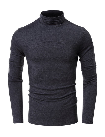 Turtleneck Men's European And American Long Sleeve T-Shirt