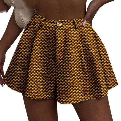 African Duplex Printing Batik Shorts ShopWithASmile7.com