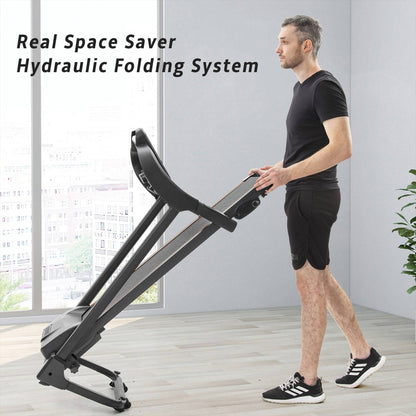 Compact Easy Folding Treadmill Motorized Running Jogging Machine Audio Speaker ShopWithASmile7.com