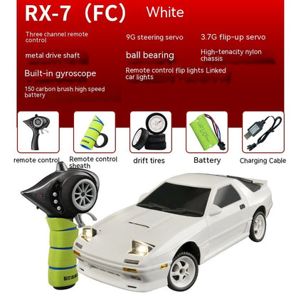 Mazda FC Drift Remote Control Car - White & Red Versions, Plastic Material, Remote Control Car for Youth (15-35 Years)