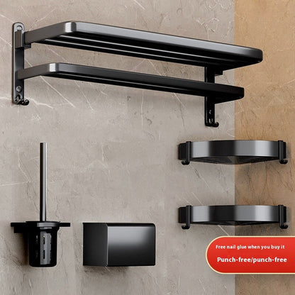 Towel Rack Black Bathroom Rack Bathroom Pendant ShopWithASmile.com