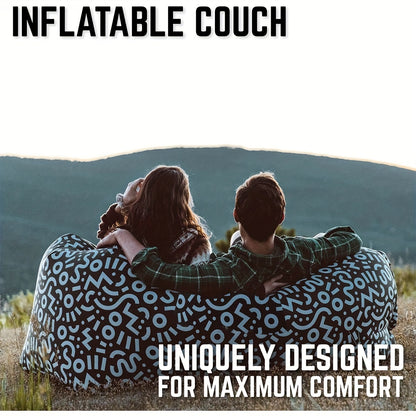 Portable Inflatable Sofa Camping Sleeping Pad Mattress Outdoor Air Cushion Beach Mat Folding Bed Waterproof For Travel Hiking