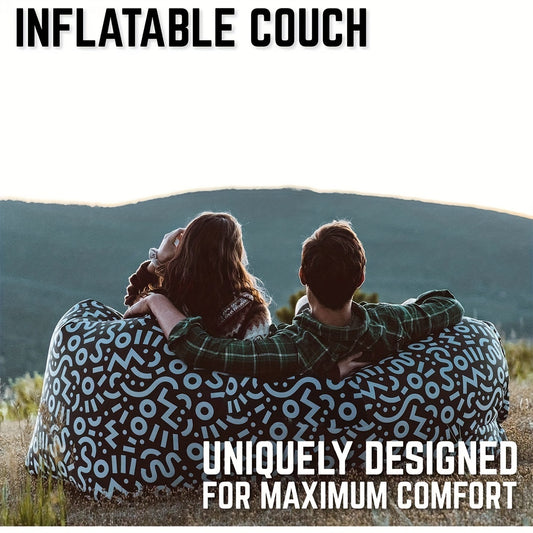 Portable Inflatable Sofa Camping Sleeping Pad Mattress Outdoor Air Cushion Beach Mat Folding Bed Waterproof For Travel Hiking