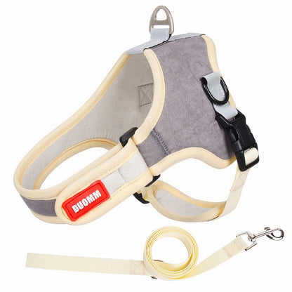 Suede Dog Harness Pet Supplies Leash ShopWithASmile.com