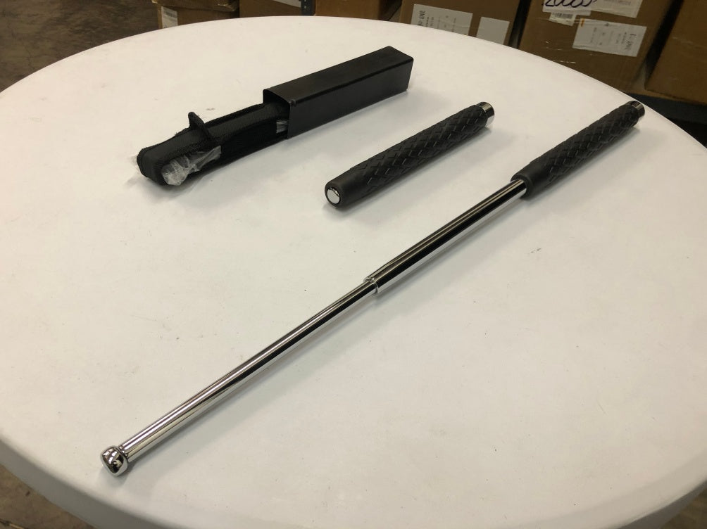 Versatile Alloy Steel Defense and Baseball Bat - 26 Inch Black ShopWithASmile.com