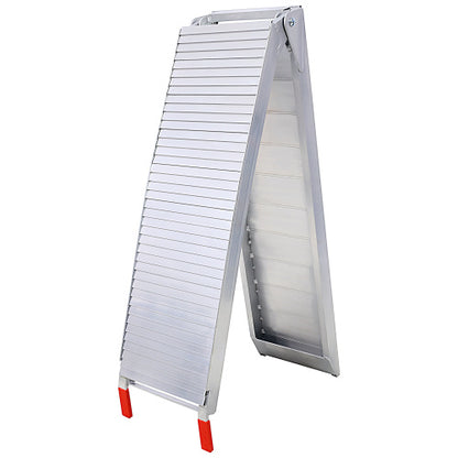 Truck Ramps, 80x12Portable Loading Ramps For Pickup Trucks 1500 LBS Capacity Aluminum Folding Ramps With Handle  Buckle For ATVs, Snowblower, Lawn Mowers, UTVs, Bike, 2PCS, SILVER