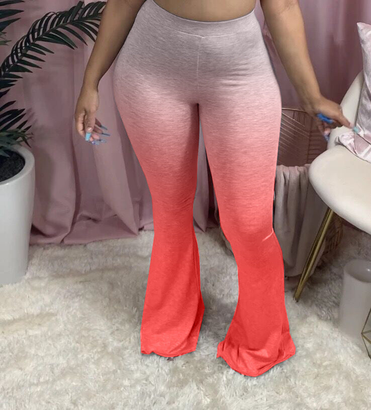 Gradient Casual Skinny Flared Trousers