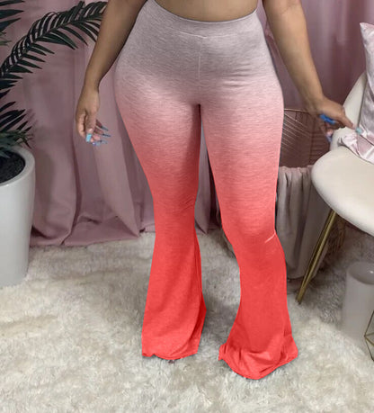 Gradient Casual Skinny Flared Trousers