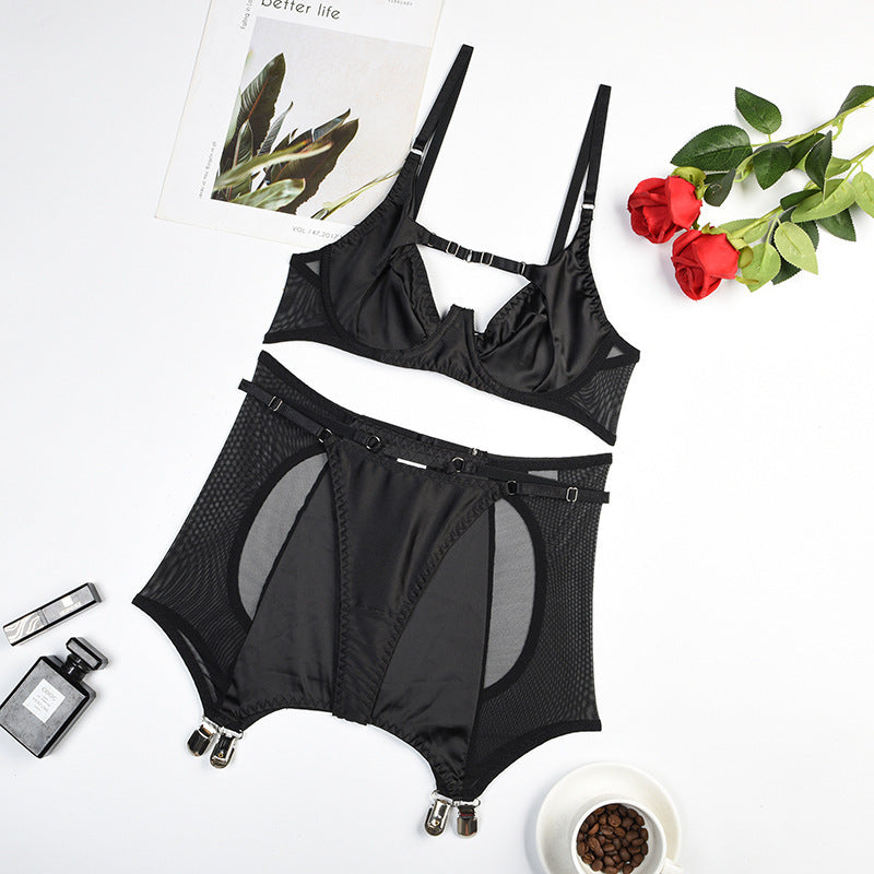 Milk Silk Hollowed Out Lingerie ShopWithASmile7.com