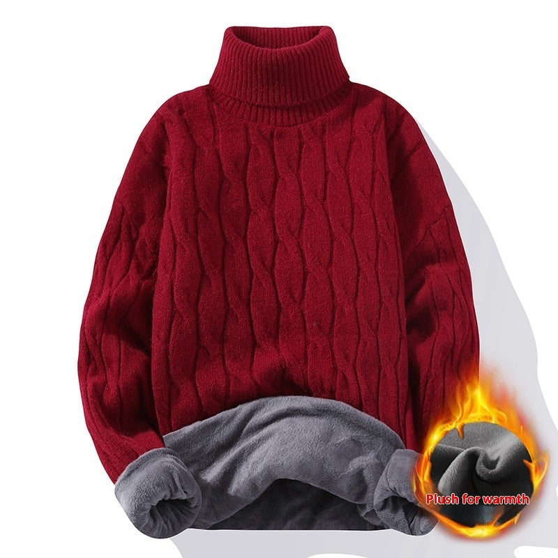 High Neck Velvet Thickening Thermal Sweater ShopWithASmile7.com