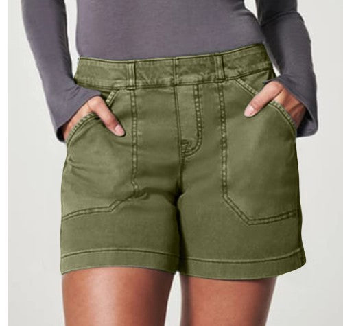 Women's High Waist Overalls Casual Pants Cotton And Linen Thin A- Line ShopWithASmile7.com