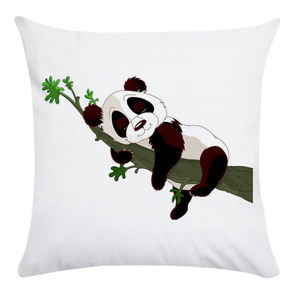 Cartoon Panda Super Soft Cotton Throwing Pillow Cover ShopWithASmile7.com