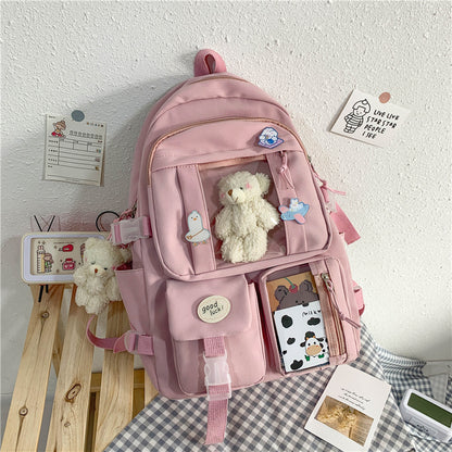 Large-capacity Schoolbag Female Korean Cartoon Backpack ShopWithASmile7.com
