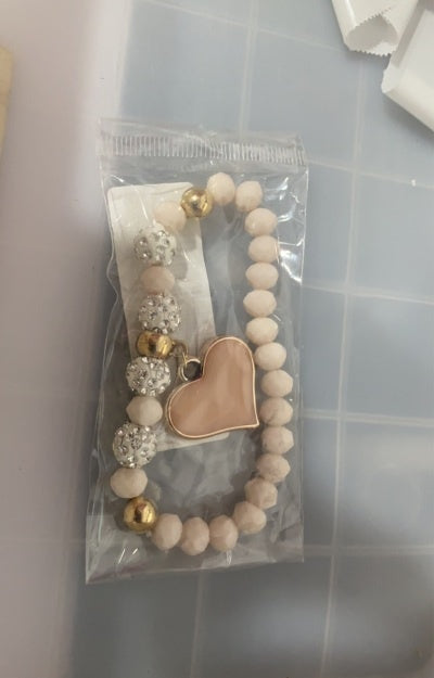 Elastic Crystal  Bracelet & Bangle Heart Bracelets ShopWithASmile.com