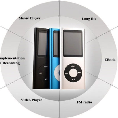 1.8-Inch MP3 Player with 16GB/32GB Storage, USB 2.0, Compact Design, Multi-Color Options, and Long Battery Life – Includes Headset and Accessories