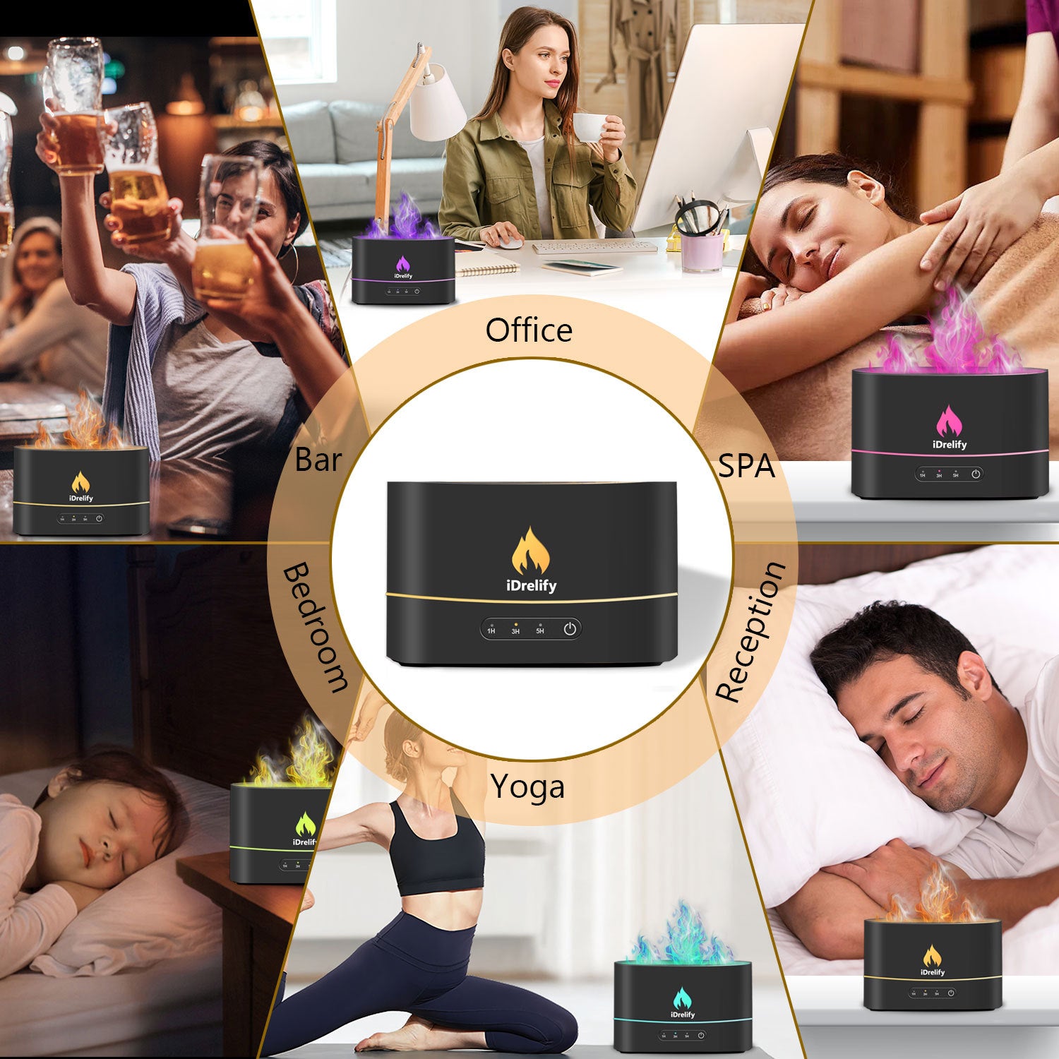 Flame Aroma Diffuser ShopWithASmile7.com