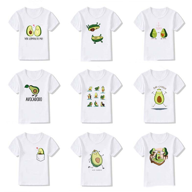 Kids Summer New Cute Vegan Boys Girls T Shirt ShopWithASmile7.com