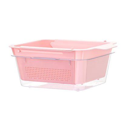 Double Retractable Asphalt Plastic Vegetable Basket