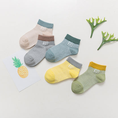 Cotton breathable male and female baby socks ShopWithASmile7.com