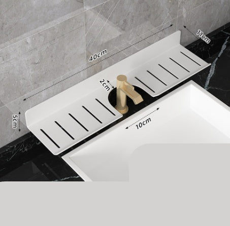 U Shaped Hole Free Bathroom Faucet Rack ShopWithASmile7.com