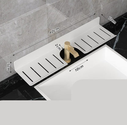 U Shaped Hole Free Bathroom Faucet Rack ShopWithASmile7.com