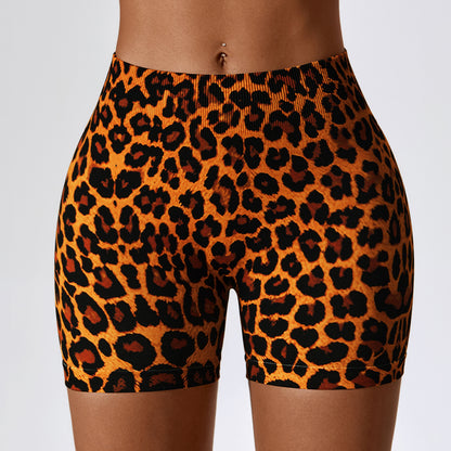 European And American Digital Printing Seamless Yoga Shorts ShopWithASmile7.com