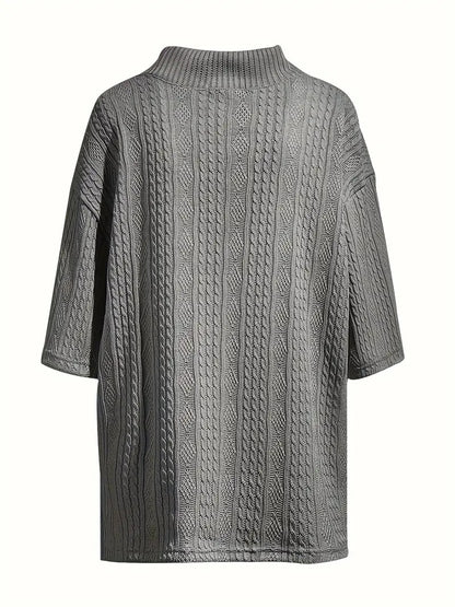 2pcs Men's Jacquard Solid Short Sleeve V Neck Shirt & Matching Drawstring Shorts Set, Summer Leisure Clothing ShopWithASmile7.com