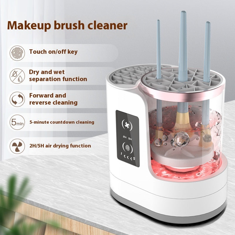 Electric Makeup Brush Cleaner Rechargeable Makeup Brushes Cleaning Tool Automatic Makeup Brush Cleaning Stand Device ShopWithASmile7.com